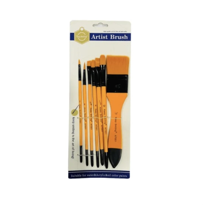 Keep Smiling Artist 7pcs Paint Brush Set