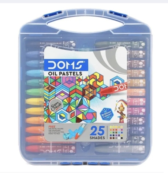 Doms Oil Pastels 25 Shades Bright colours