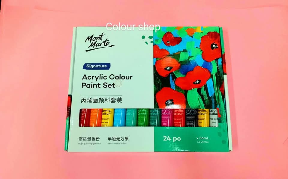 Mont Marte Acrylic 36ml Paint Set 24 Colour