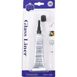 Keep smiling Glass liner color silver