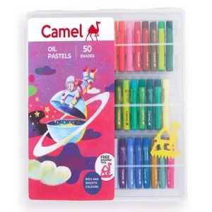 Camel Oil Pastel with Plastic Box