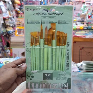 🎨 Giorgione Artist Brushes – 12 Pcs Premium Set 🖌️