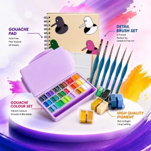 🎨 রঙে ফুটে উঠুক আপনার কল্পনার জগৎ! 🌈✨ শুধু একটি কম্বোতেই পেয়ে যান HIMI Gouache Colour Set + Gouache Pad + Detail Brush Set—যা আপনার প্রতিটি আঁকাকে করে তুলবে আরও প্রাণবন্ত, নিখুঁত ও প্রফেশনাল।