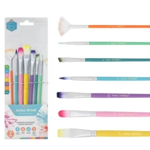 Keep Smiling Nylon Hair Artist Brush